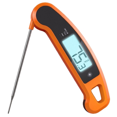 Lavatools Javelin Digital Meat Thermometer, Orange