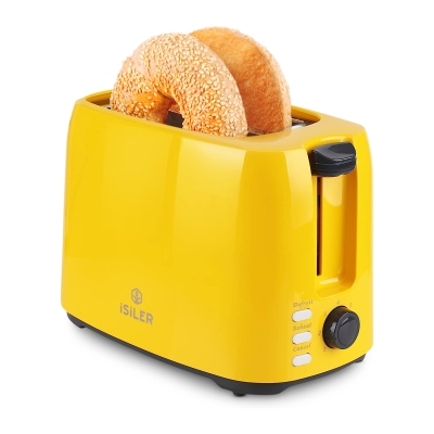 iSiLER 2 Slice Toaster, Yellow