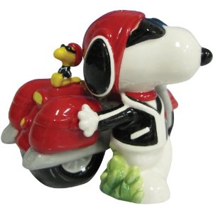 Joe Cool and Motorcycle Salt and Pepper Shaker