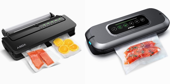 Side by side comparison of ABOX V63 and ABOX V66 vacuum sealers.