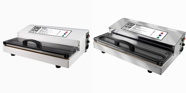 Side by side comparison of Weston Pro-2100 and Weston Pro-2300 vacuum sealers.