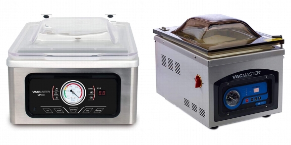 Side by side comparison of VacMaster VP200 and VacMaster VP210 vacuum sealers.