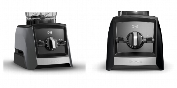 Side by side comparison of Vitamix A2300 and Vitamix A2500 Ascent control panels.
