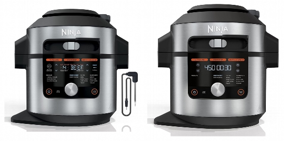Side by side comparison of Ninja OL701 Foodi and Ninja OL601 Foodi cookers.